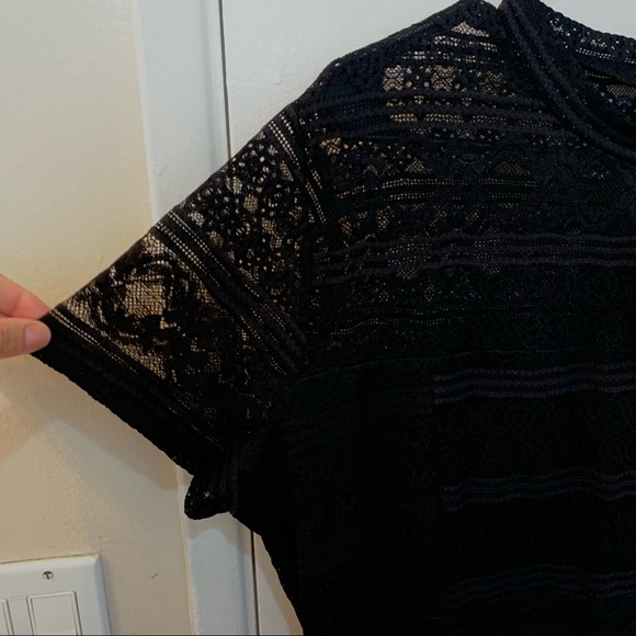 Lace Ruffle Mini Dress - Picture 6 of 6